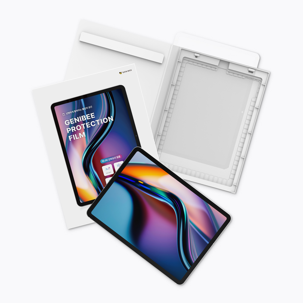 지니비 나노텍스처 글래스 AR 초저반사 강화유리 필름 아이패드 에어 33cm(13인치) M2 6세대, 1매입 - 상세 이미지 4