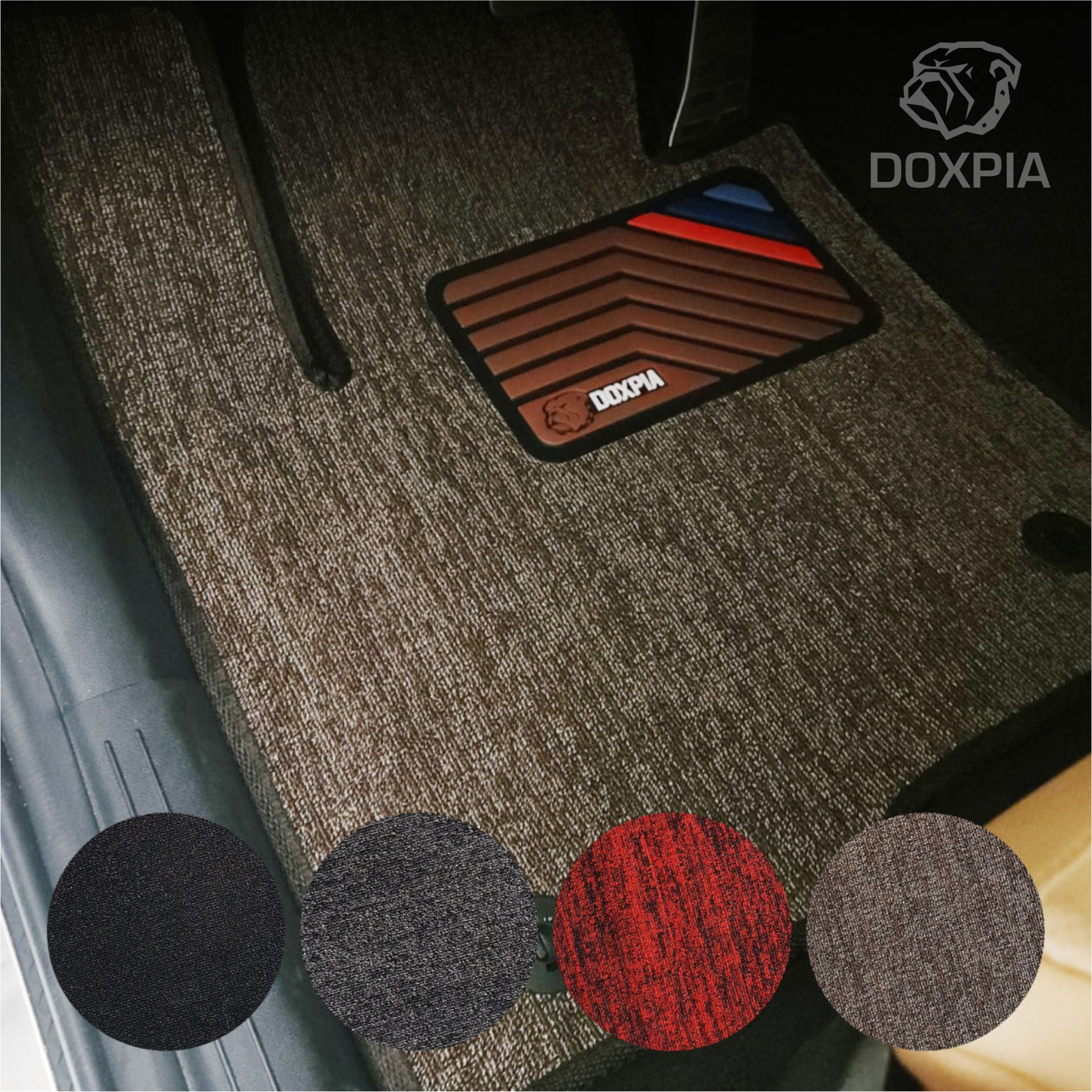 독스피아 마이크로 폴리매트 뉴코일 전차종(승합차 제작X) 카매트 1열