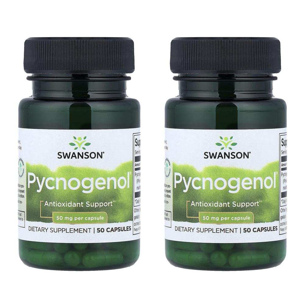 스완슨 피크노제놀 프랑스 해송 소나무 껍질 추출물 50mg Pycnogenol 50정 (2개) - 상품 이미지