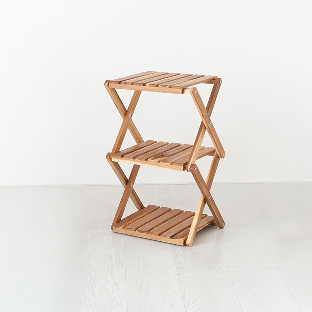 TANG 선반 415 좁은 아카시아 427x310x617mm, 3단, 내추럴 9185.7499 - 메인 이미지