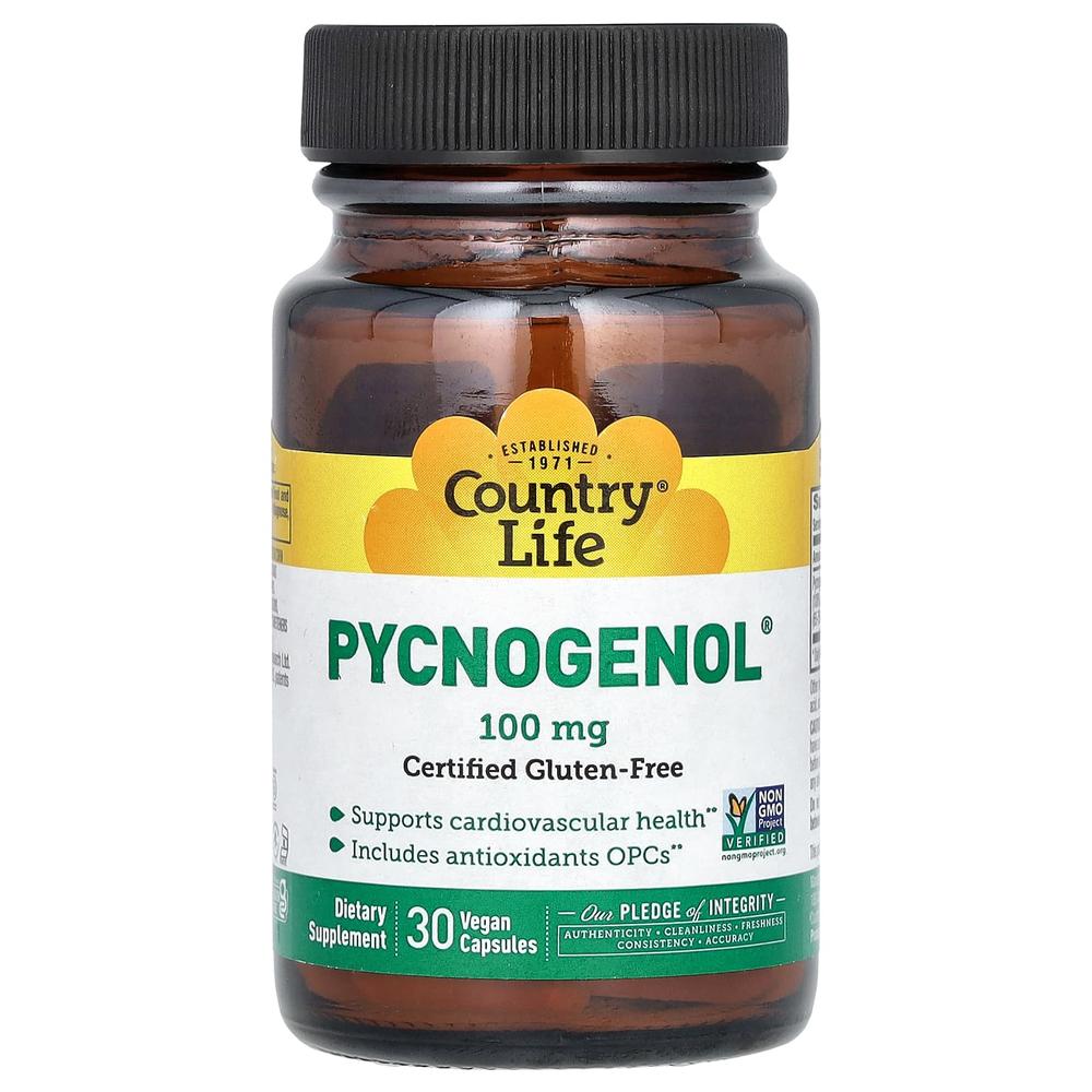 컨트리라이프 피크노제놀 프랑스 해송 소나무 껍질 추출물 100mg Pycnogenol 30정 - 상품 이미지