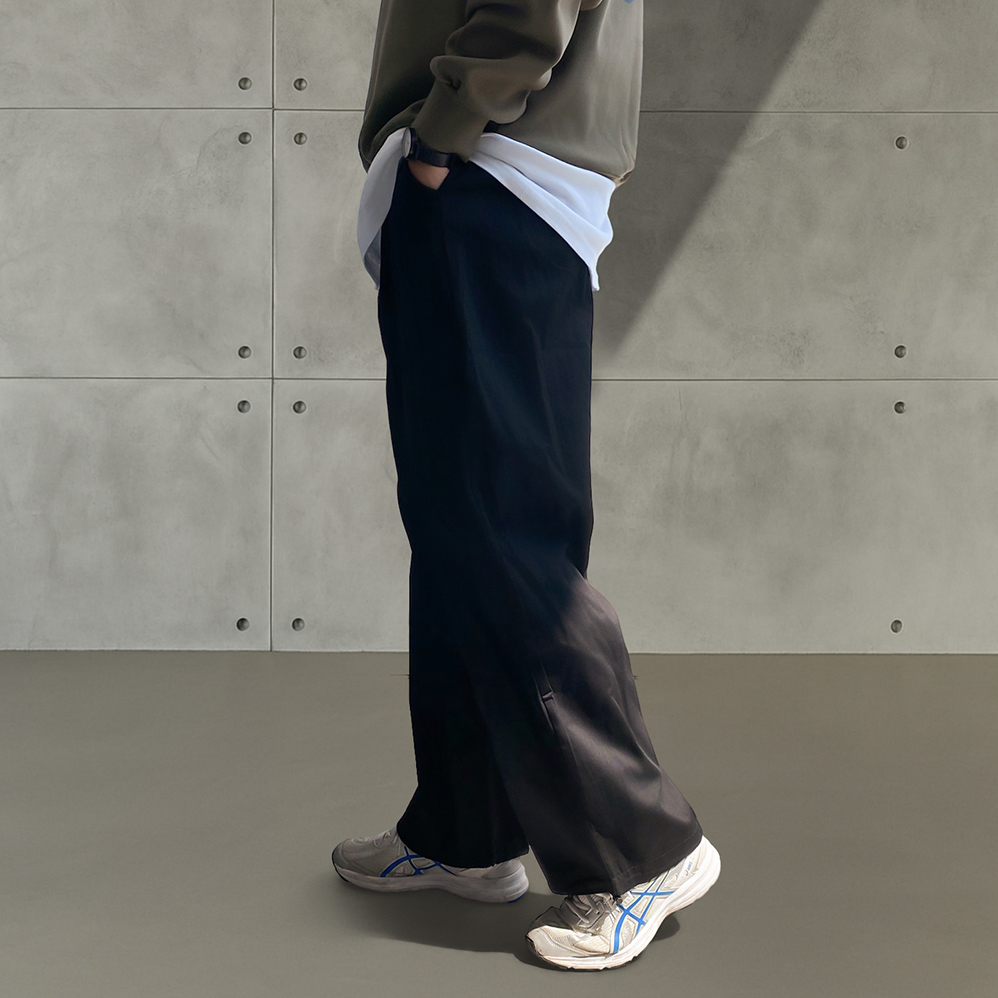 1+1 치노팬츠 워크웨어 테이퍼드핏 남자와이드팬츠 - 상세 이미지 5