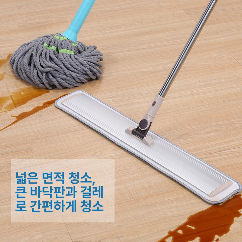 대형 밀대 업소용 물기 호텔 복도 물청소 공장 대걸레 95cm 천 4장 - 상세 이미지 4