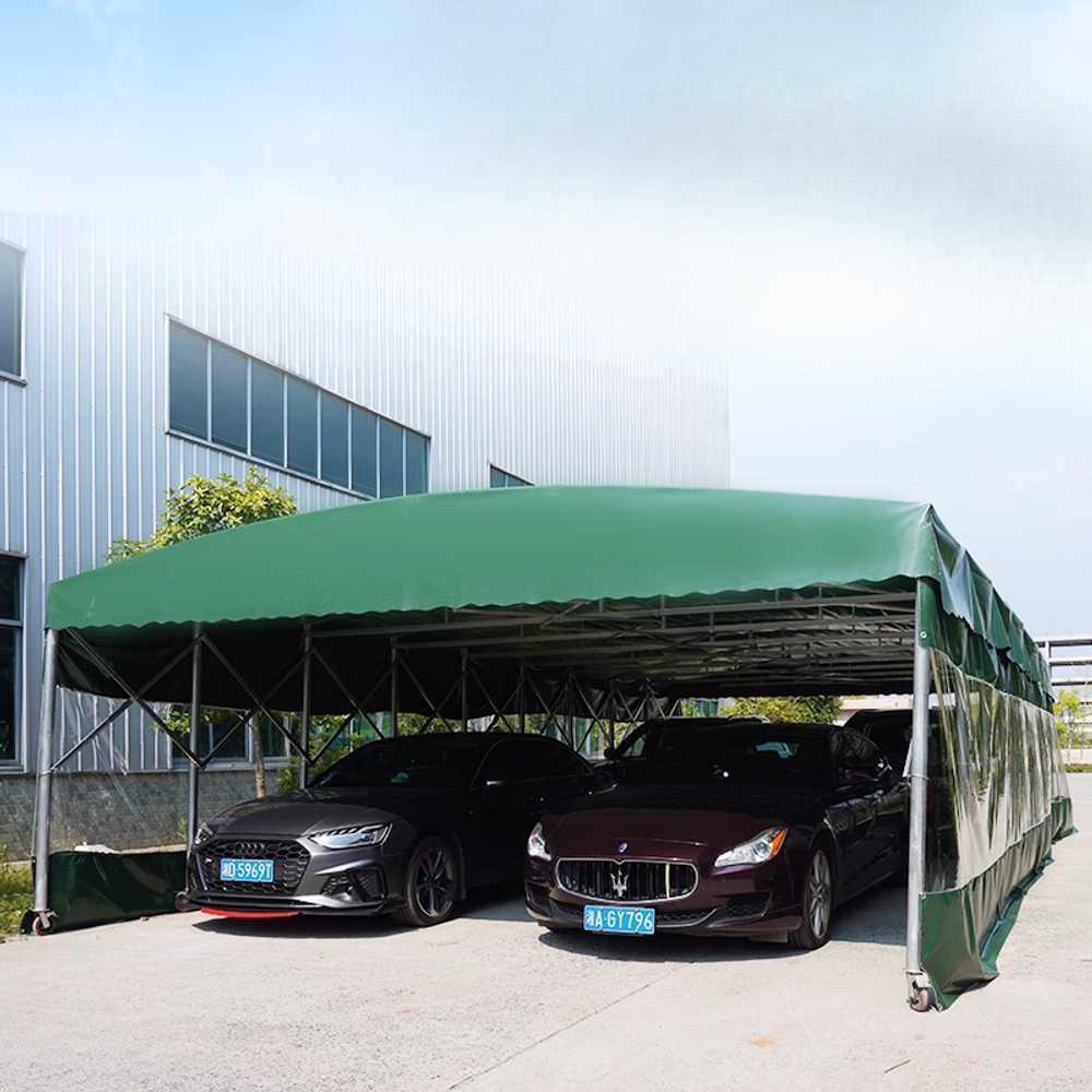 야외용 대형 자바라 천막 설치 간편 행사장 천막 7x3x2.5m (그린) - 상세 이미지 3