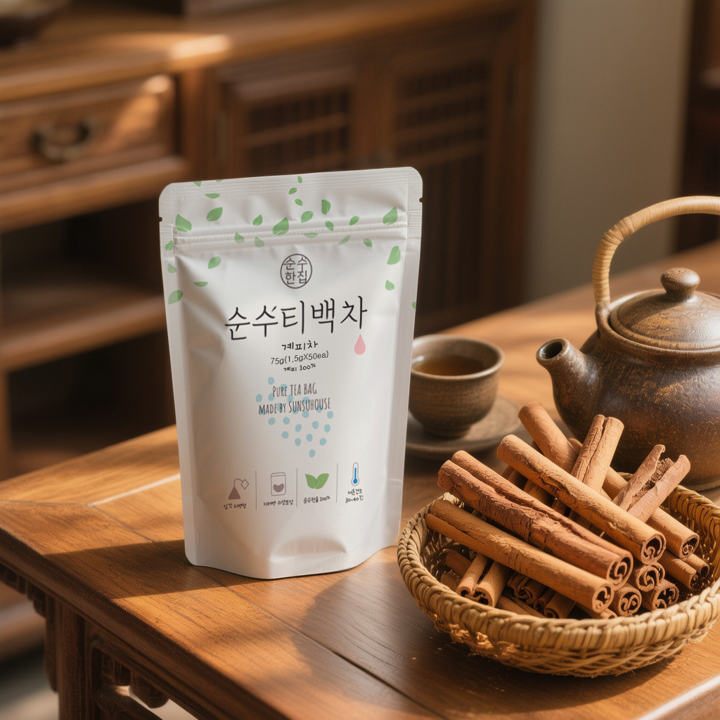 순수한집 계피차 티백 50개입 - 상품 이미지