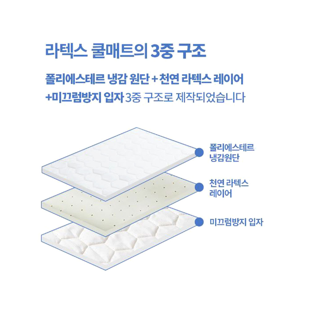 숙면 아이스 쿨매트  여름 진드기차단 베개커버세트 - 상세 이미지 4