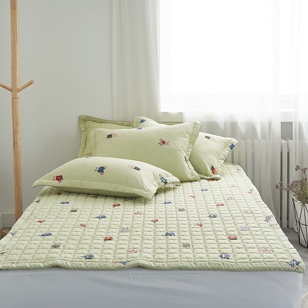 나라데코 키즈 마이크로 워싱 곰돌이 부드러운 침대패드 SS