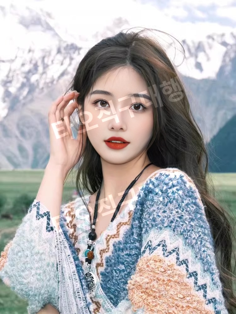 페루판초 가디건 판쵸 몽골망토 여성용 빈티지 담요 망토 캠핑 어깨숄 몽골판초 - 상세 이미지 4