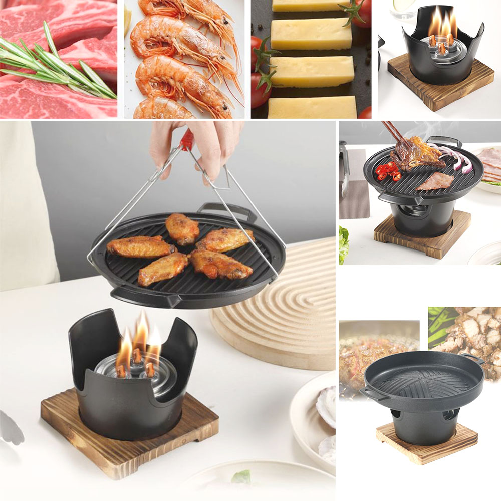 오마카세 미니 화로세트 간편 일본식 캠핑 혼술 불판