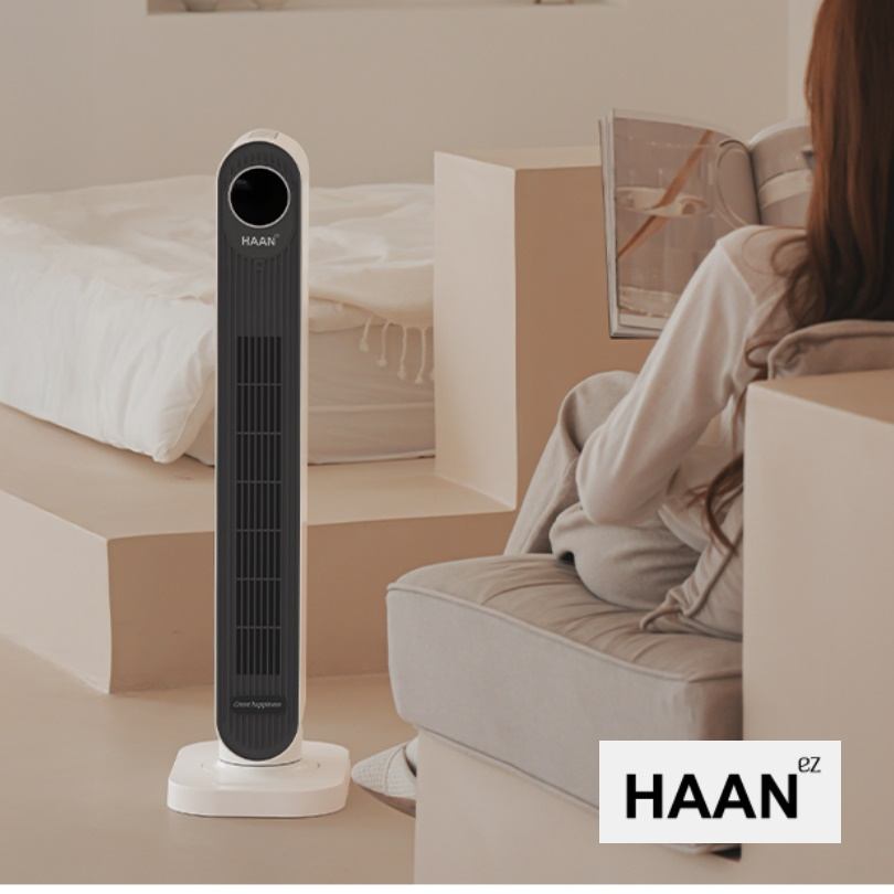세로 타워 팬 온풍기 슬림 난방기 일자형 온풍기 타워형 온풍기 - 상품 이미지