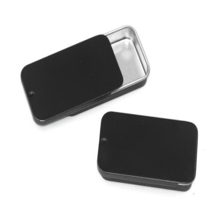 슬라이드 사각 틴 케이스 캔 머리끈 다꾸 수납 면봉