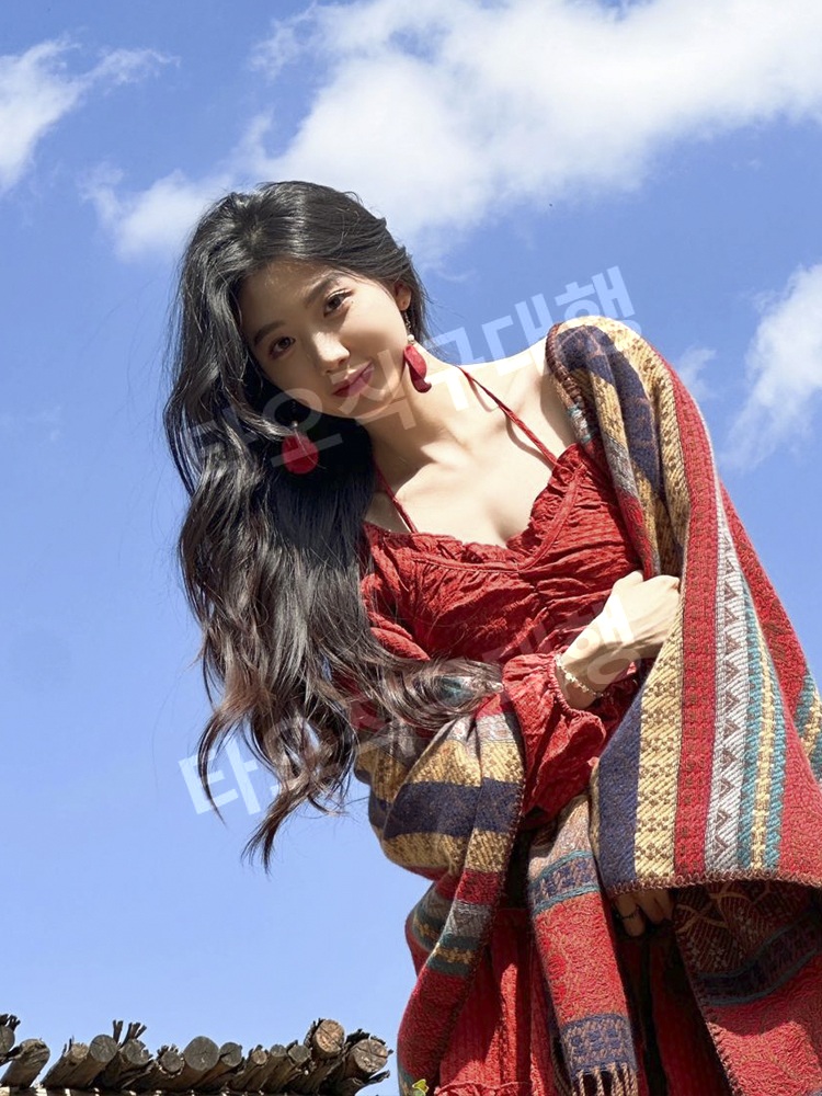 페루판초 여행 어깨숄 캠핑 판쵸 빈티지 망토 가디건 몽골판초 몽골여행 담요 - 상세 이미지 4