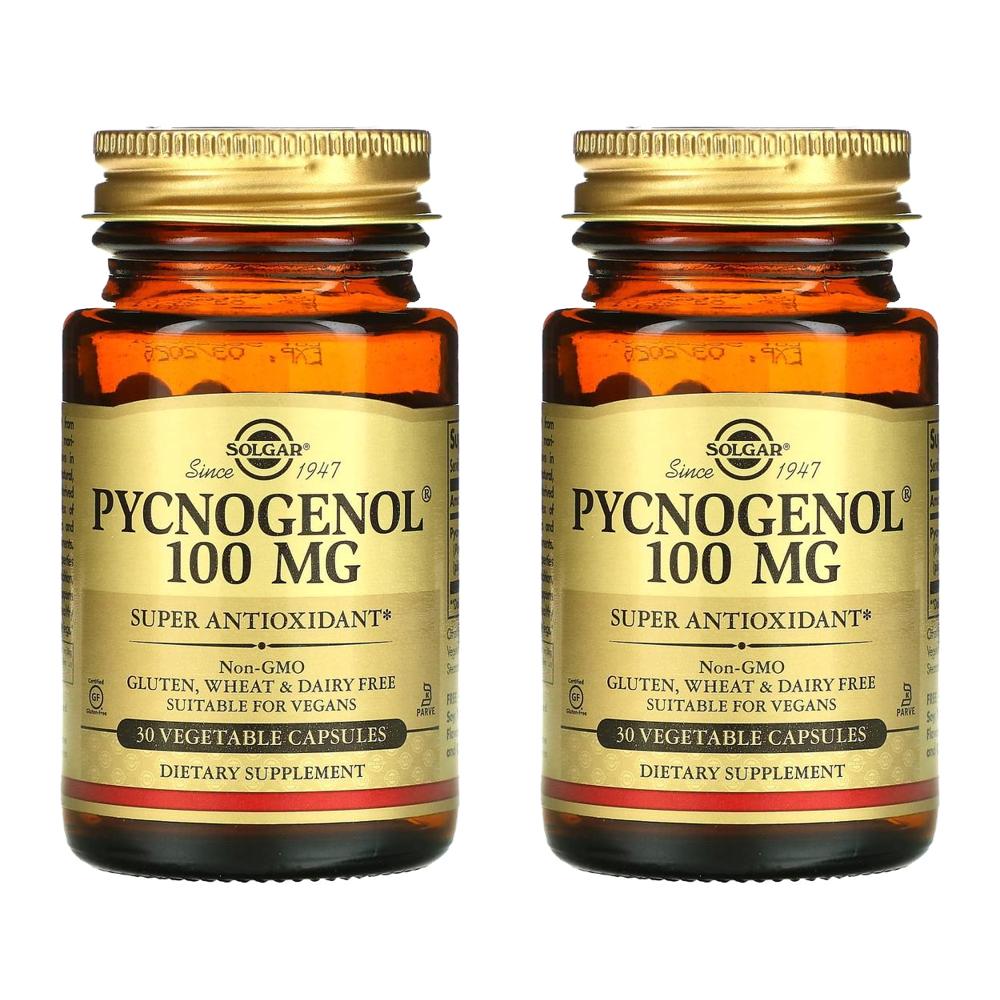 솔가 피크노제놀 프랑스 해송 소나무 껍질 추출물 100mg Pycnogenol 30정 (2개) - 상품 이미지