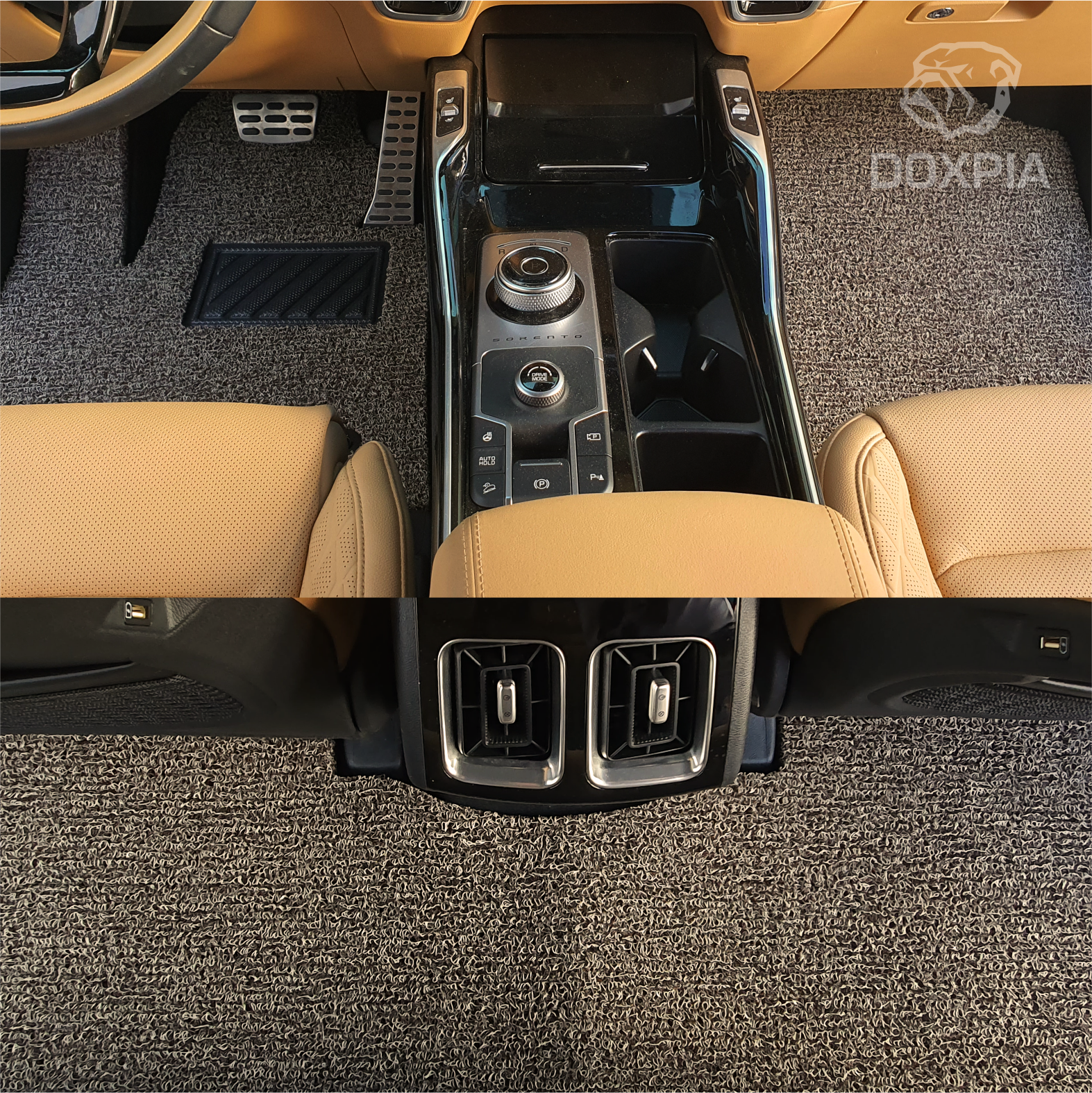 독스피아 전차종 확장형 코일 매트 차량용매트 1열+2열 (승합 제작X)