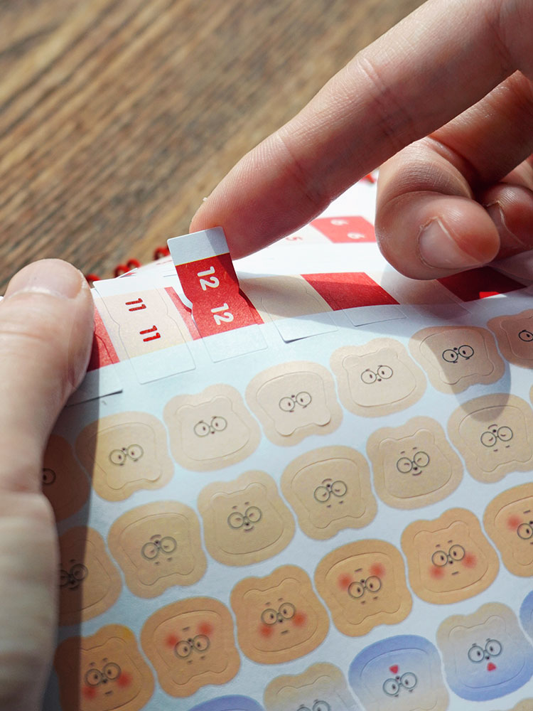 2026년 누워있는곰부 위클리 체크리스트 스터디플래너 먼슬리 스케줄러 다이어리