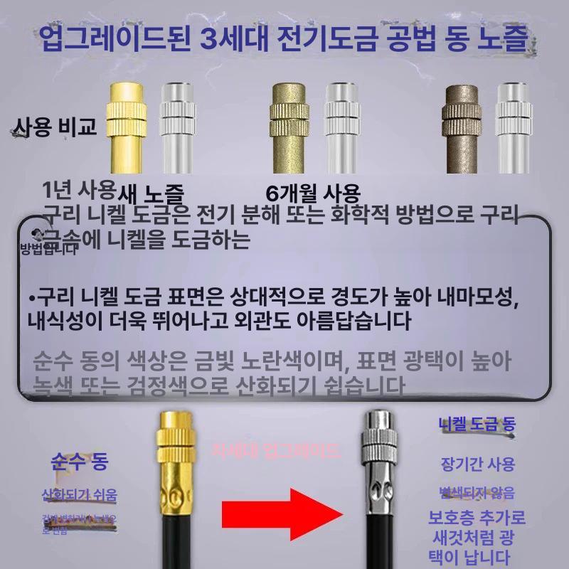 축사 자동 분무기 미세안개 분사기 워터 가습용 노즐 30m 퀵커넥트 호스+30 3방향 - 상세 이미지 5