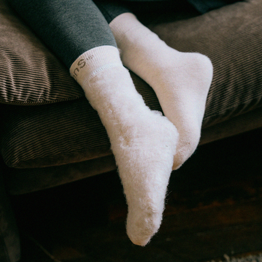 2켤레 메리노 울 양털 기모양말 남녀 겨울 방한 발열양말 무압박 N배송