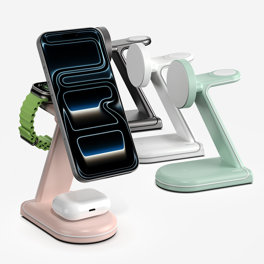 3in1 애플 MFM 맥세이프 고속 무선 충전기 MC610 그레이 제품 이미지