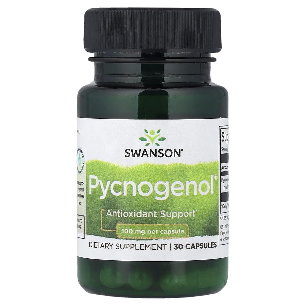 스완슨 피크노제놀 프랑스 해송 소나무 껍질 추출물 100mg Pycnogenol 30정 - 상품 이미지