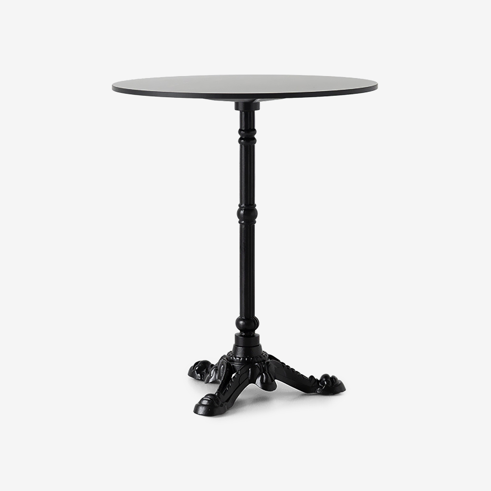 라네트 원형테이블 D60 HPL F형 600mm, 블랙 0691.8812 - 메인 이미지