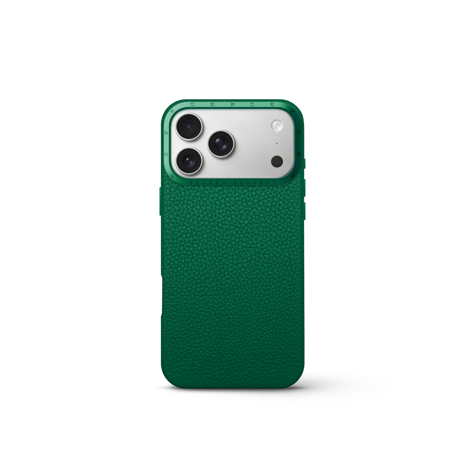 골든컨셉 아이폰17 케이스 - Full Grain Leather - Evergreen - 메인 이미지