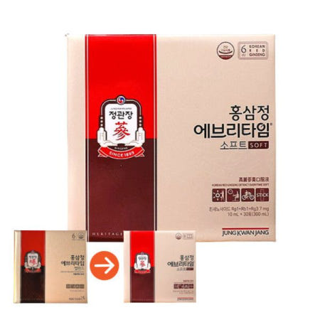(리뉴얼)정관장 홍삼정 에브리타임 밸런스 10ml 30포 프리미엄 홍삼스틱