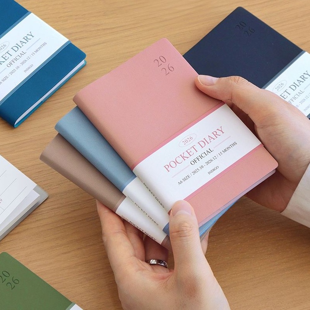 26년 미니 다이어리 2026년 수첩 작은 핸디 다이어리 2026 A6 월간 상세 이미지 4