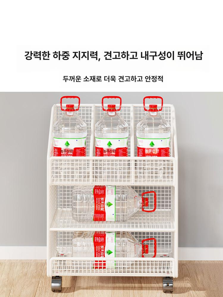 이동식 북카트 철제 무소음 정리 사무용 북트레이 간이 바퀴 책정리 북트롤리 선반 책상 화이트 2단 - 상세 이미지 5