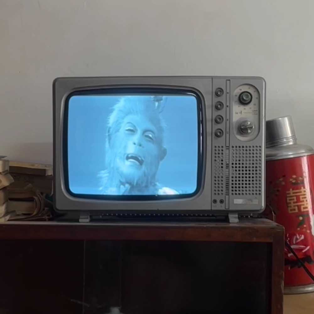 레트로 옛날 TV 복고풍 디자인 감성 인테리어 소품 14인치 흑백 장식 - 상세 이미지 2