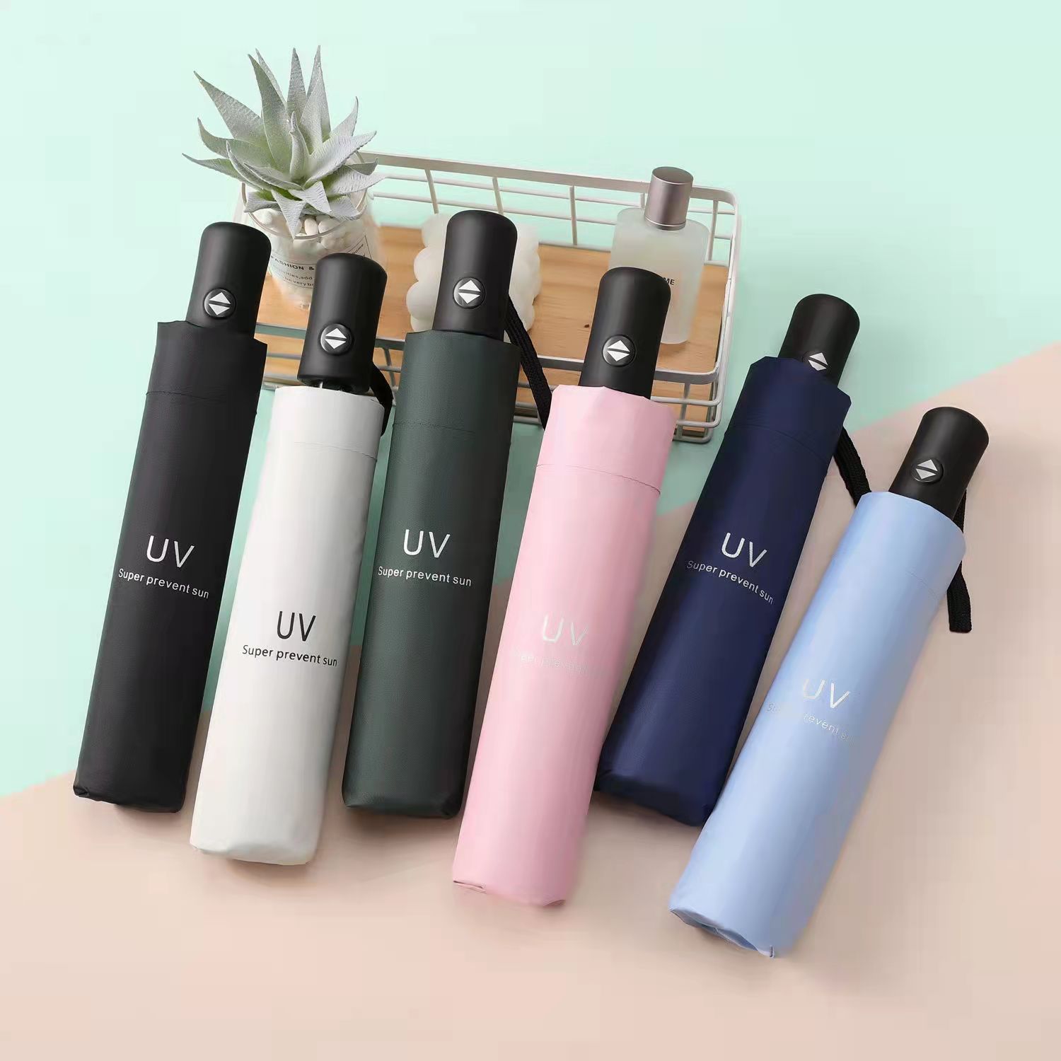 UV 완전 자동 우산 원터치 3단 접이식 양우산 암막 우양산 자외선차단