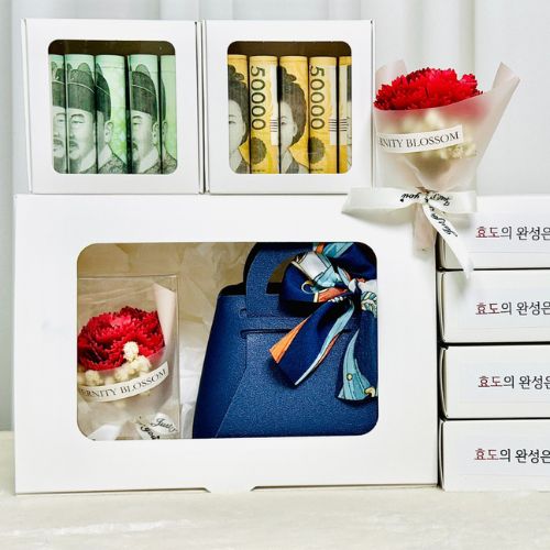 카네이션 비누꽃용돈박스 현금 넣는 엄마 용돈 이벤트