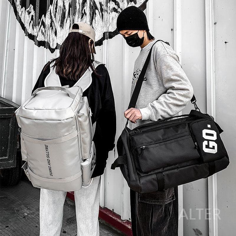 배낭 대형 백팩 크로스백 베낭 경량 가방 여행용 대형 검정 가방 - 상세 이미지 3