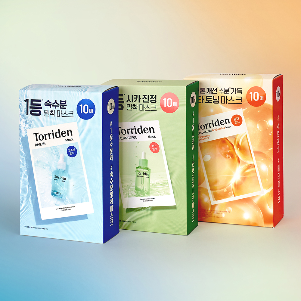 [30매] 토리든 BEST 마스크팩 30매SET (수분+시카+비타) - 상품 이미지