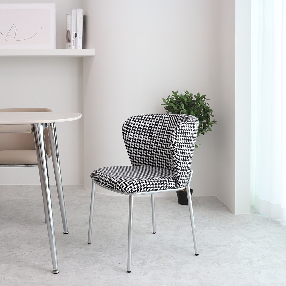 알레노 식탁의자 인테리어 편한 가죽 카페 주방 의자 미드센츄리 모던