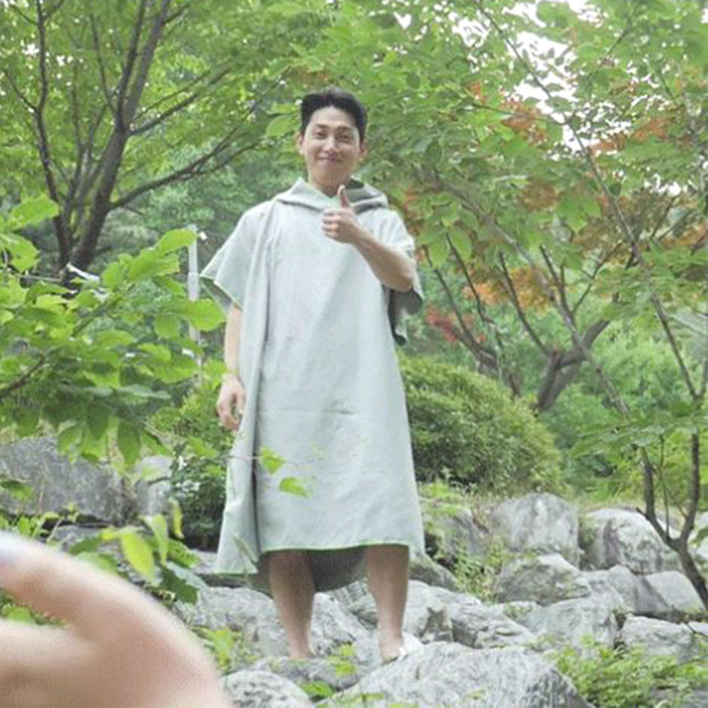 물놀이 통풍 비치후드 바캉스 휴양지 심플 가운 - 상세 이미지 5