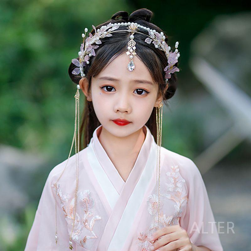 이마 헤어 비녀 액세서리 머리띠 장신구 전통 머리핀 장식 진주 쥬얼리 스타일 1 - 상세 이미지 2