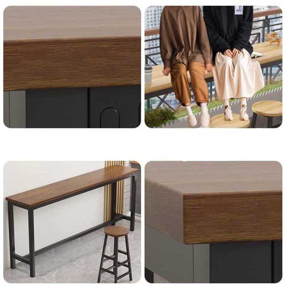 원목 아일랜드 식탁 바테이블 주방 인테리어 가구 100x30x105cm - 상세 이미지 3