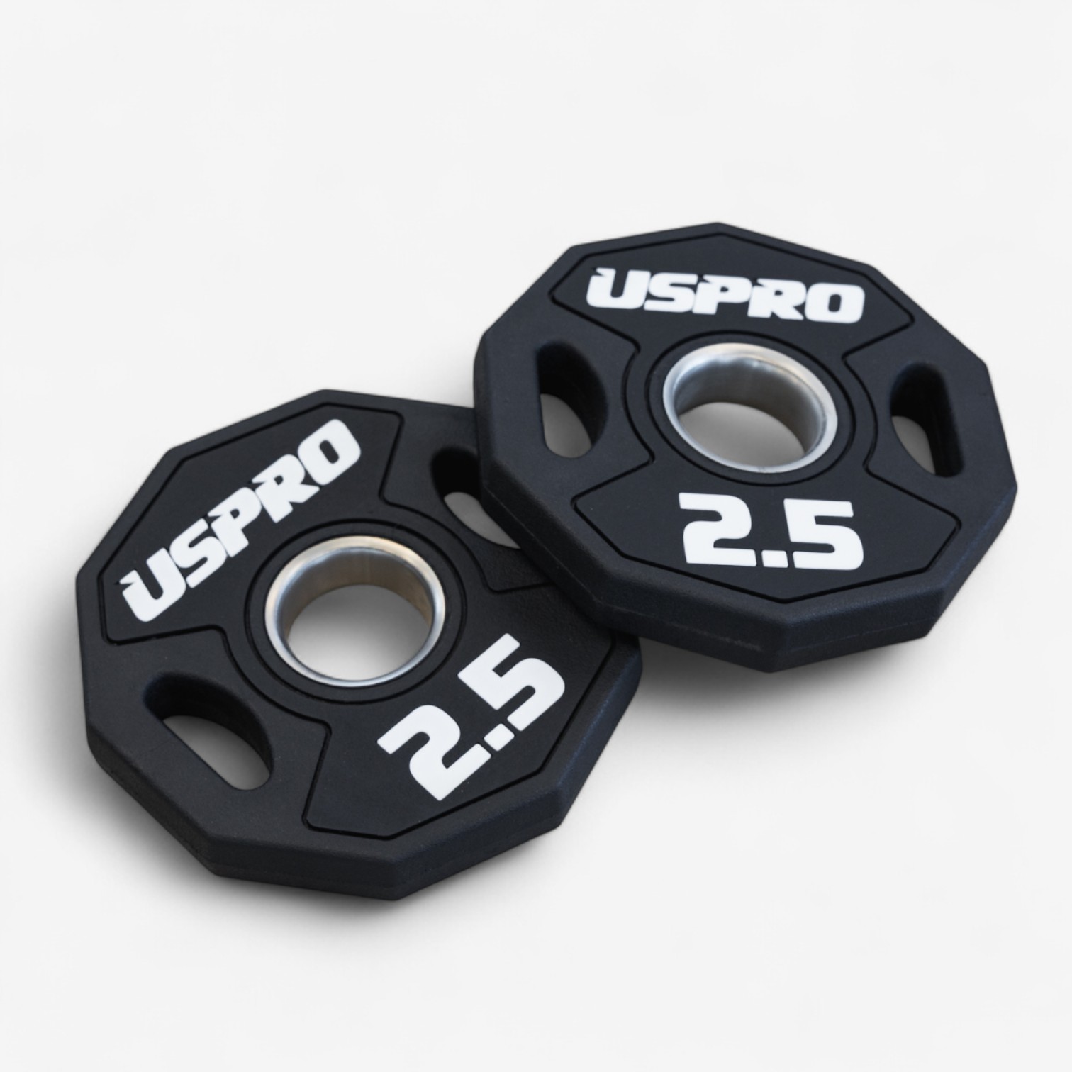 USPRO 우레탄 중량 원판 2.5kg 10각 바벨 플레이트 - 상세 이미지 3