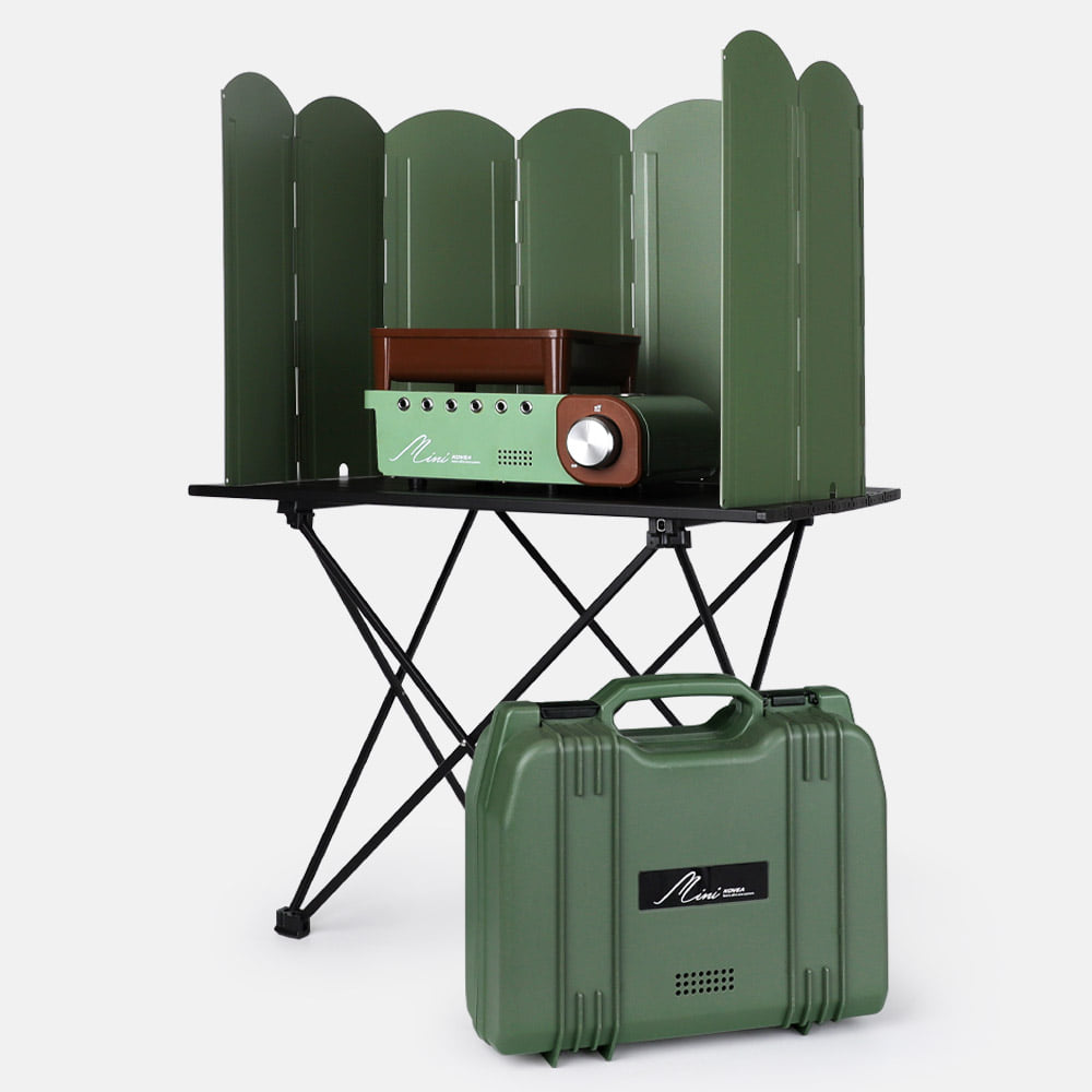 접이식 버너 바람막이 W120 x H40cm 캠핑 가림막