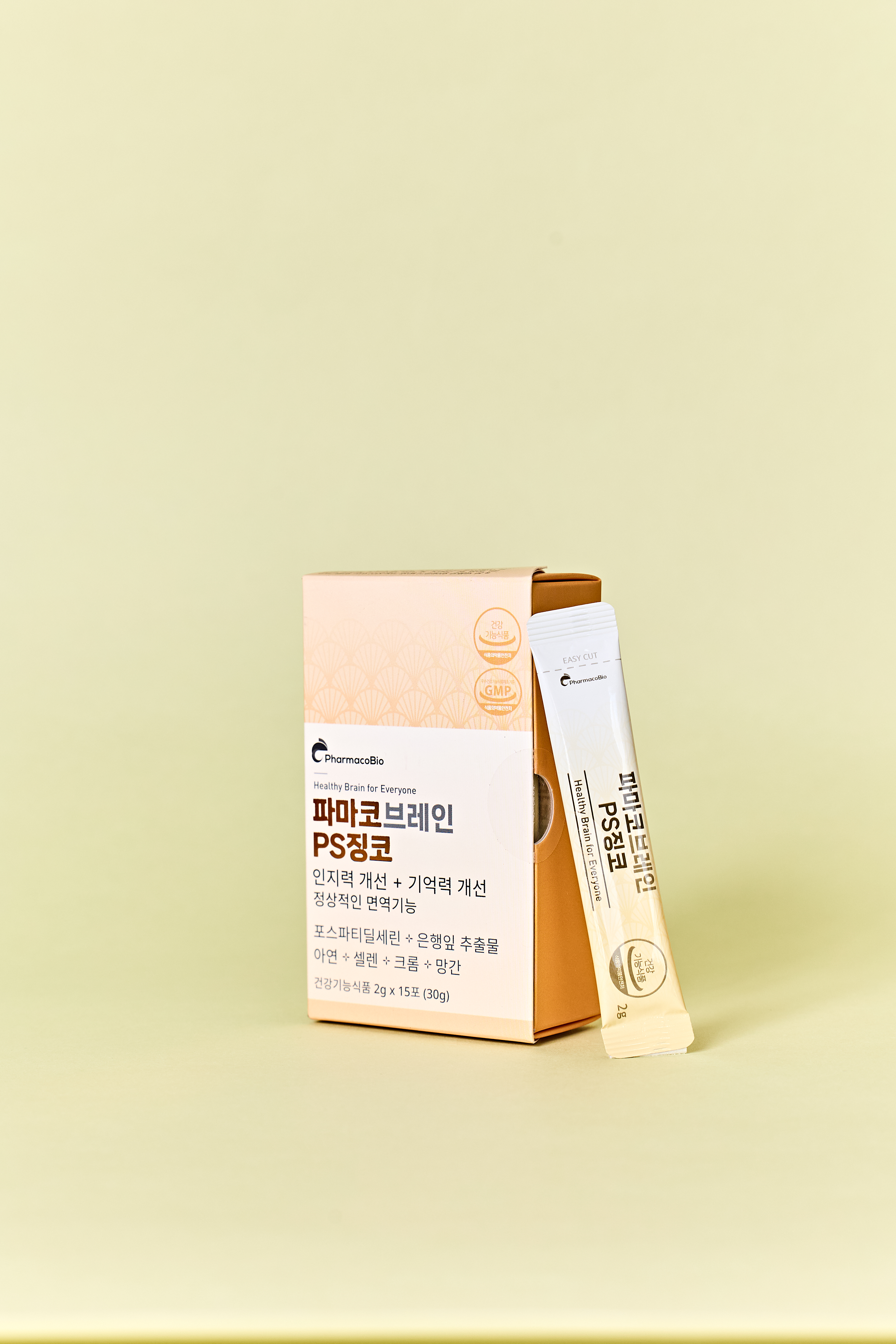 파마코브레인 PS징코 포스파티딜세린 80% 기억력 뇌 포스타디딜세린 스틱 15포, 1개 이미지 8