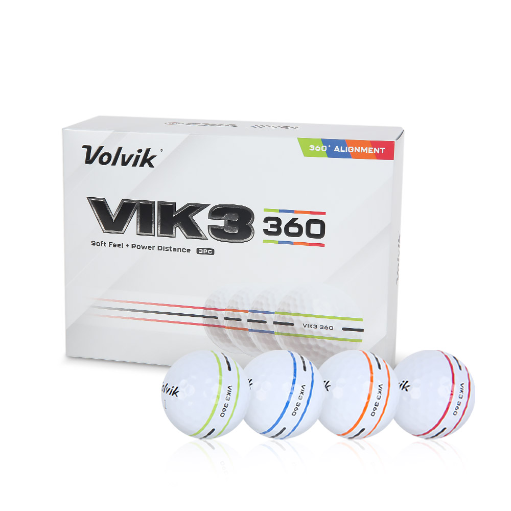 [볼빅 정품] 25년 신상품 VIK3 빅3 360 골프공 3피스 - 상세 이미지 4