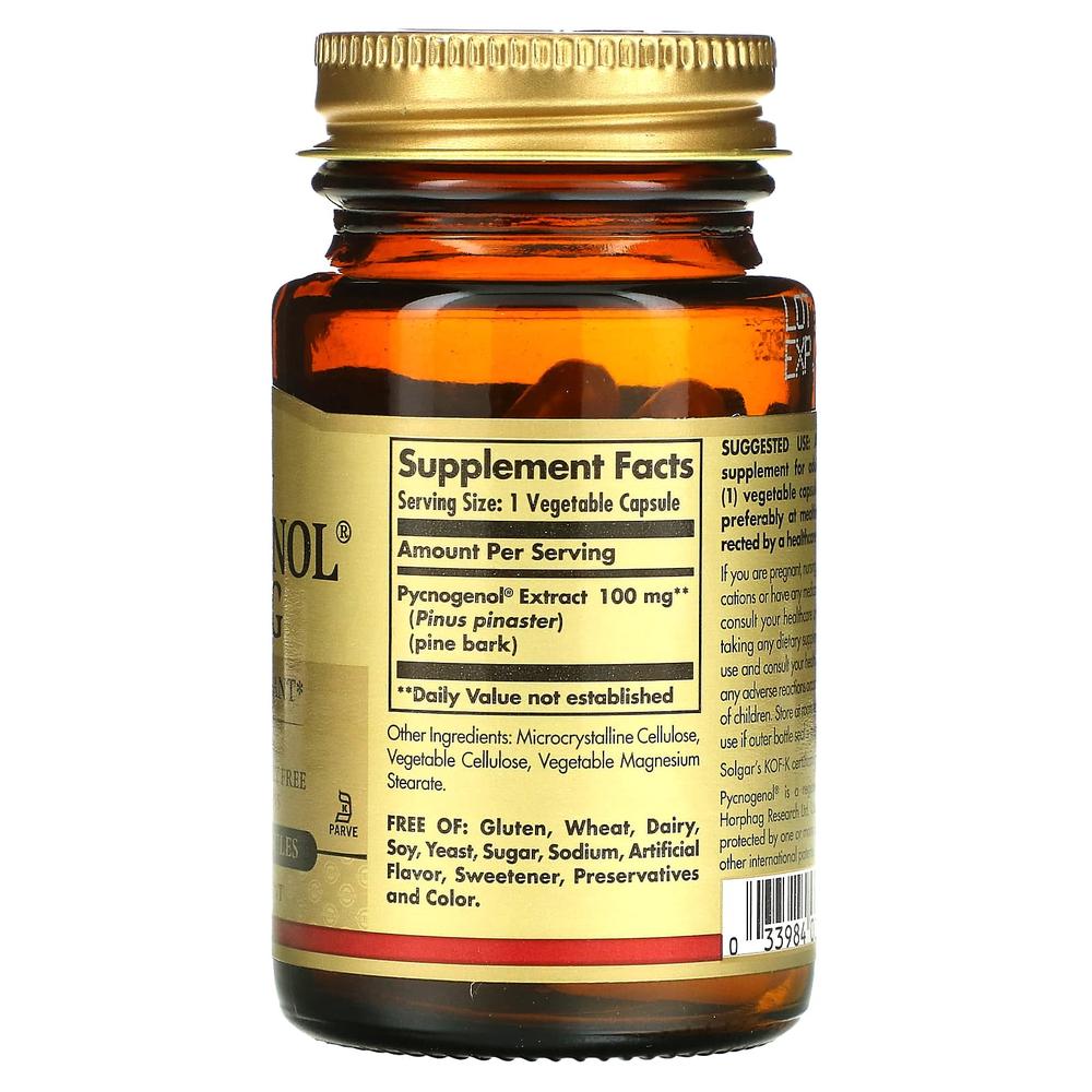 솔가 피크노제놀 프랑스 해송 소나무 껍질 추출물 100mg Pycnogenol 30정 - 상세 이미지 2
