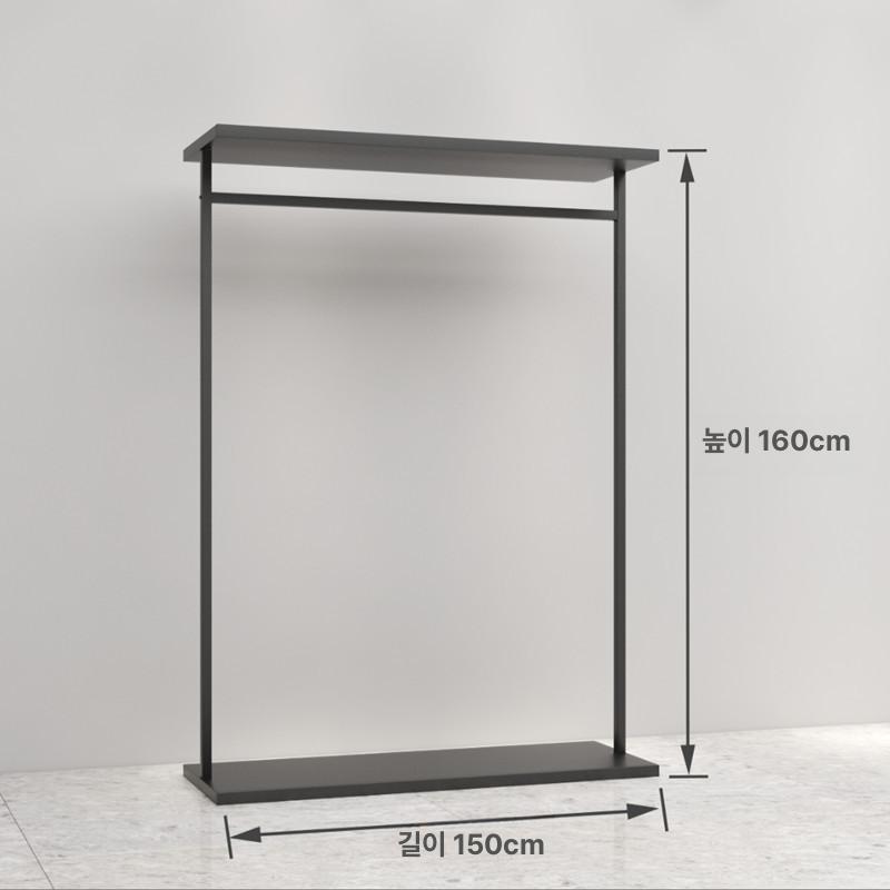 웨딩드레스 행거 높은 웨딩샵 스튜디오편집샵 매장용 디스플레이 매장 드레스샵 편집샵 웨딩 2단 측면 행거 150x40x180cm 공식 표준 구성 - 상세 이미지 3