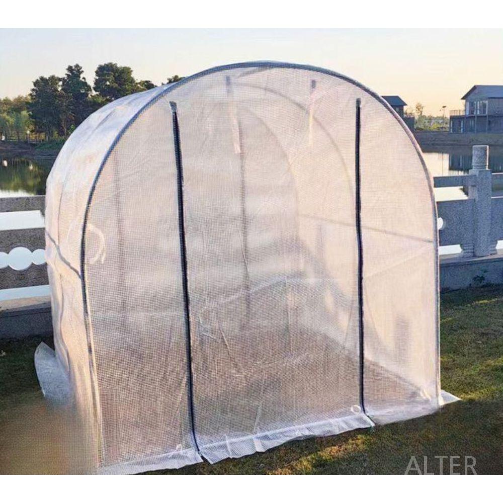 바람막이 야외 견사 시골 텐트 덮개 방풍 커버 실외 방한 이불 강아지 보온 6x2x2m (단열필름+골격) - 상세 이미지 3