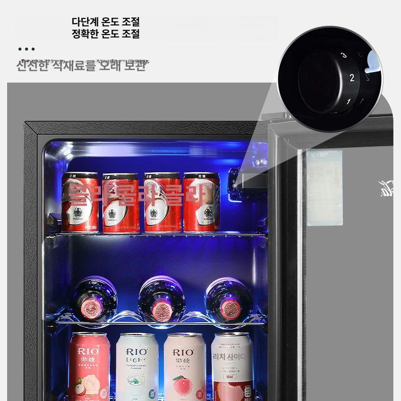 소주 냉장고 냉동고 가정용 원룸 맥주 술타임 술장고 업소용 주류 식당 안전 잠금장치 82L LED조명포함 - 상세 이미지 2