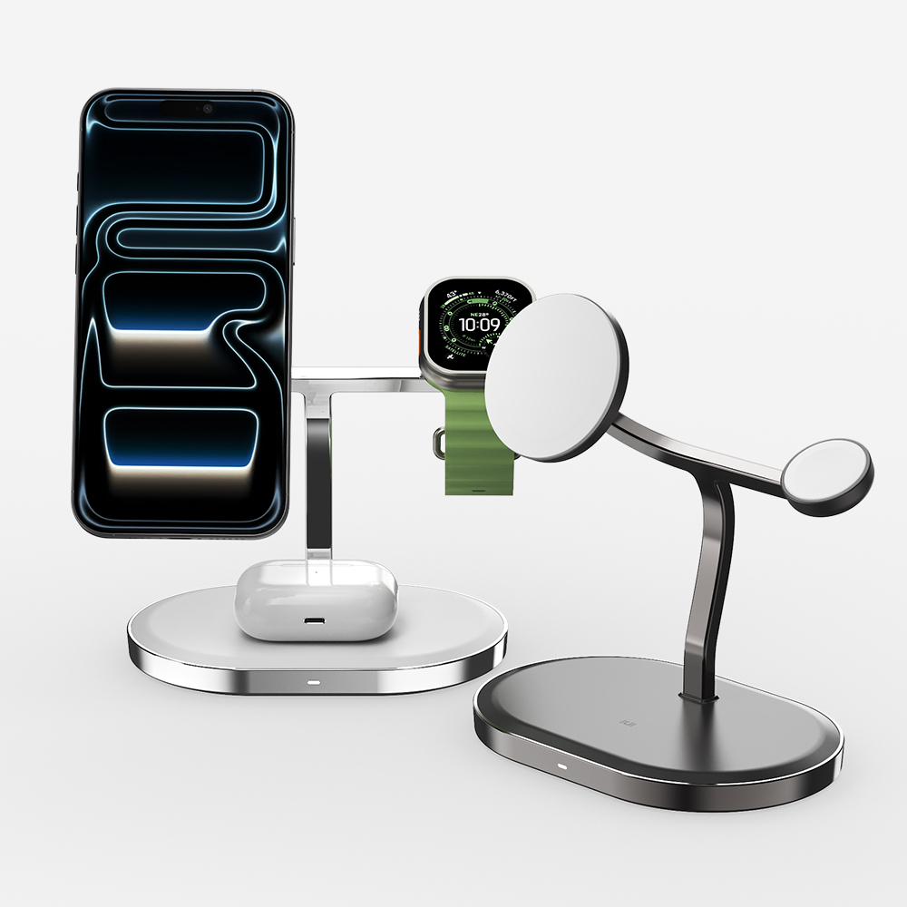 3in1 애플 MFM 맥세이프 고속 무선 충전기 MC320 그레이 제품 이미지