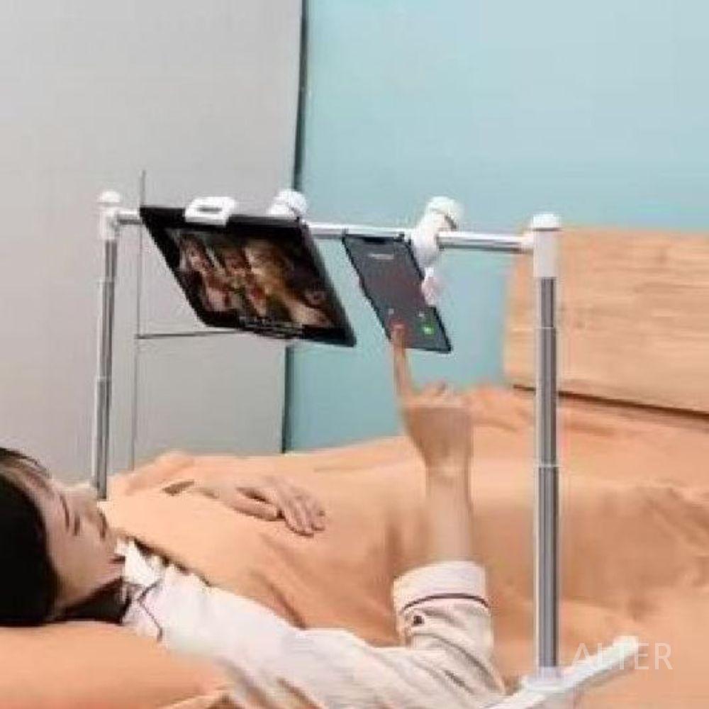누워서 핸드폰 거치대 탁상용 행거 책상 태블릿 침대 휴대폰 단일 기기용 스마트폰 클립 1개 - 상세 이미지 2