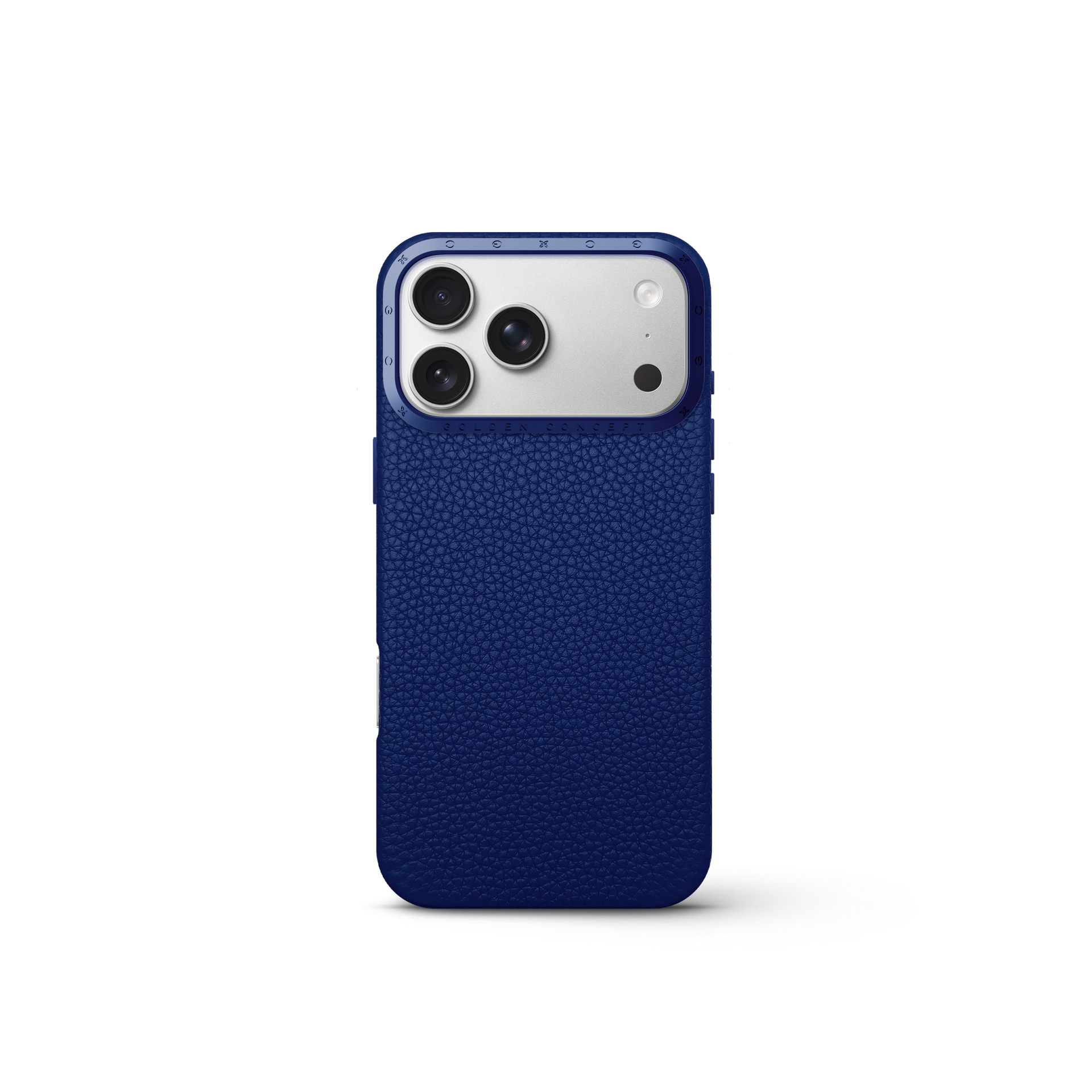 골든컨셉 아이폰17 케이스 - Full Grain Leather - Deep Blue - 메인 이미지