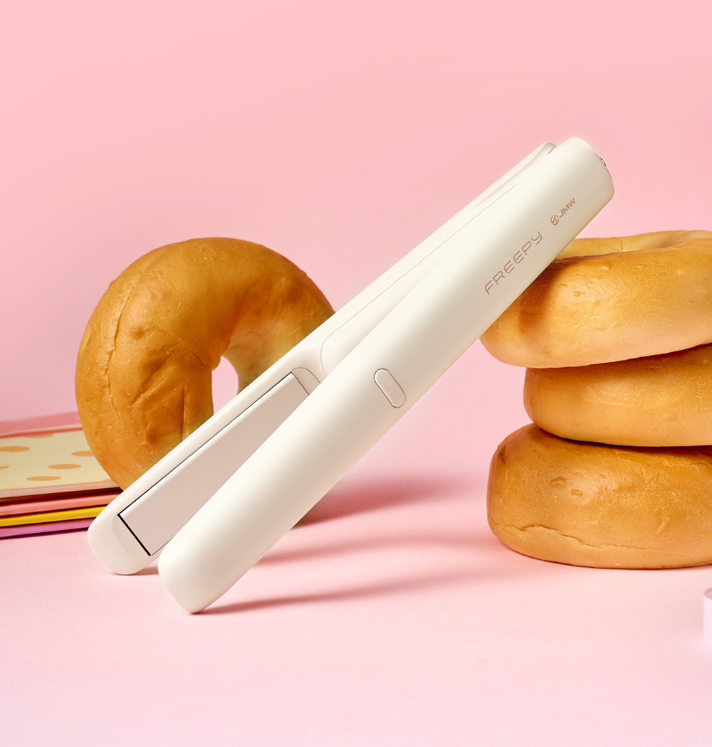 신제품 JMW 프리피 세라믹 코팅열판 무선 고데기 매직기 제품 이미지