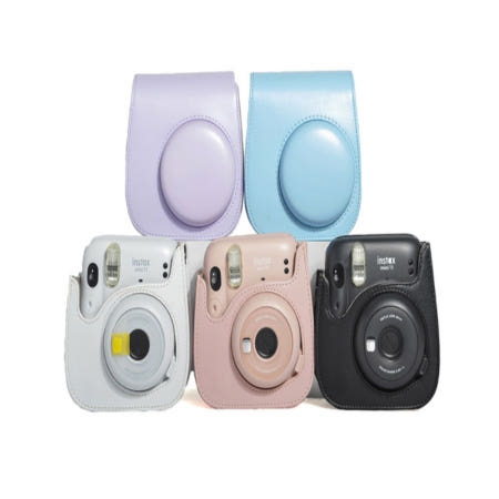 인스탁스 미니11 가죽 케이스 폴라로이드 사진기 충격방지 뚜껑케이스 스트랩